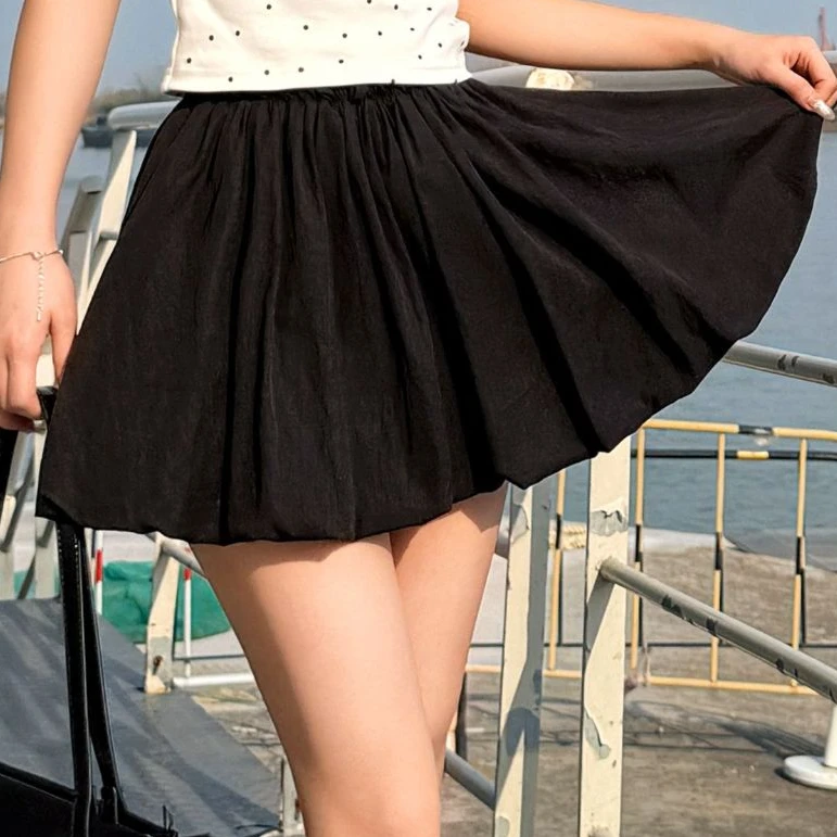晴天/重生小个子春夏短裙裙时尚百搭洋气衣服女欧若风高腰