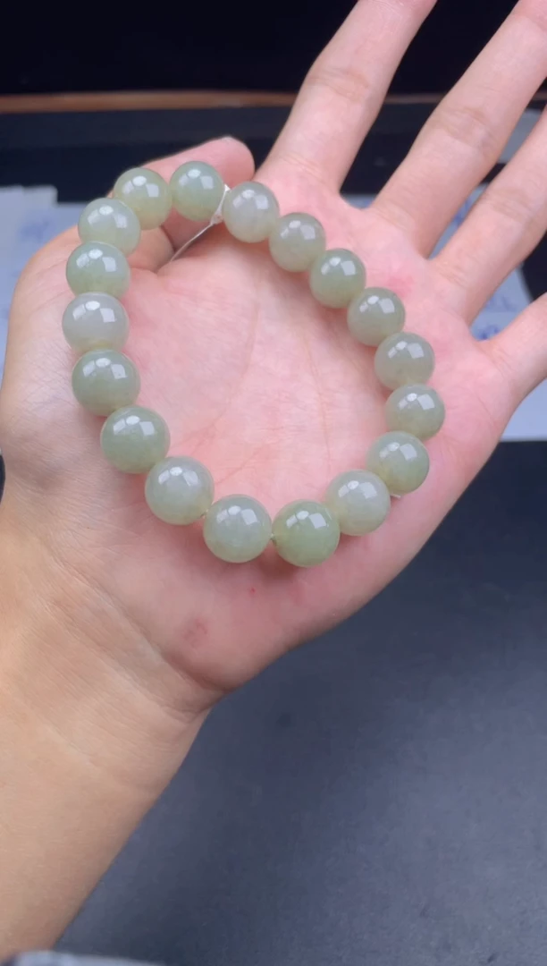 未镶嵌定制翡翠珠串卡12.2