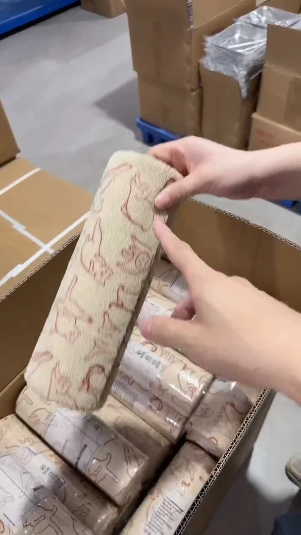 瓷片红色瑜伽猫周抛手撕抹布