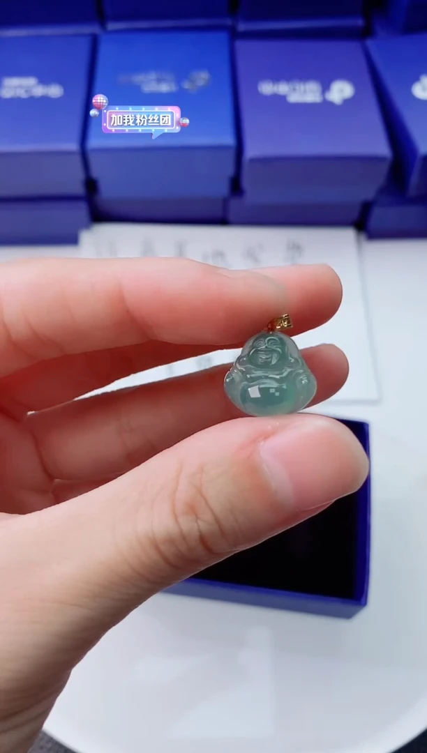 【闪购商品】翡翠18K金镶嵌颈饰