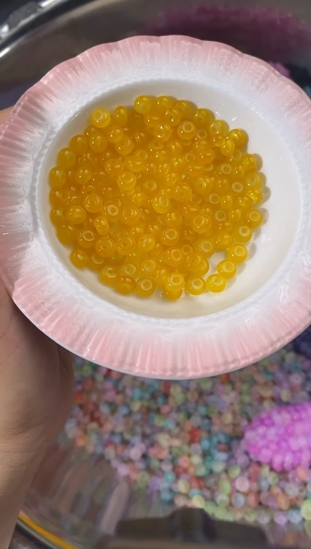 玻璃1452卡6算盘珠玉料150颗蜜蜡黄