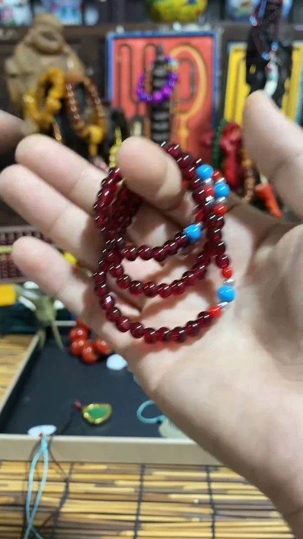 未镶嵌颈饰血珀旭升文玩手串