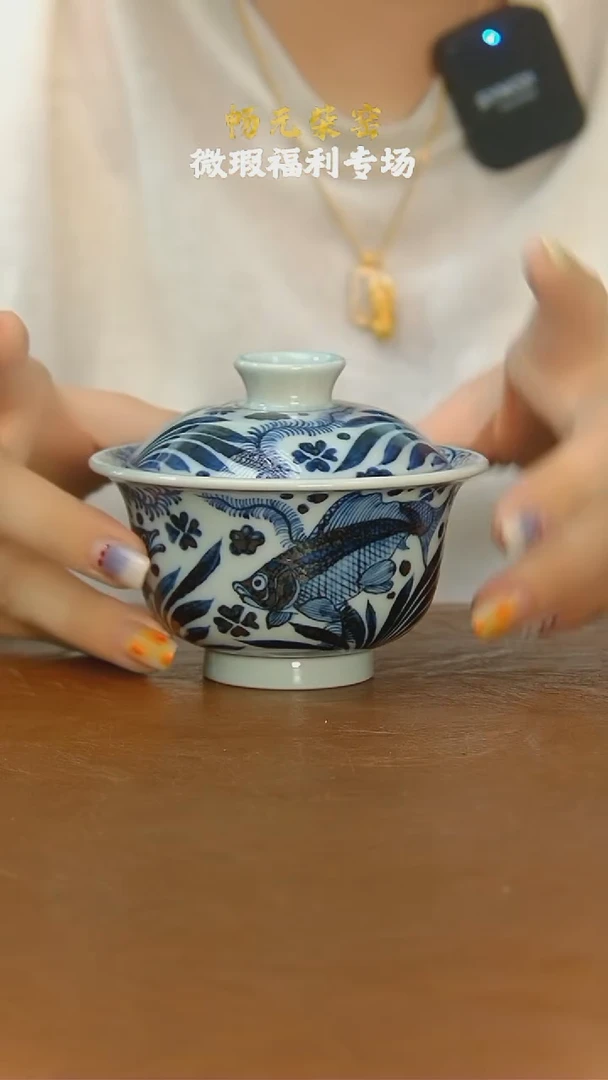 微瑕柴窑手工高端茶具-16