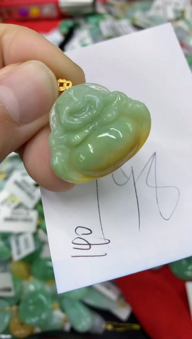【闪购商品】翡翠颈饰18K金镶嵌号链接1111111