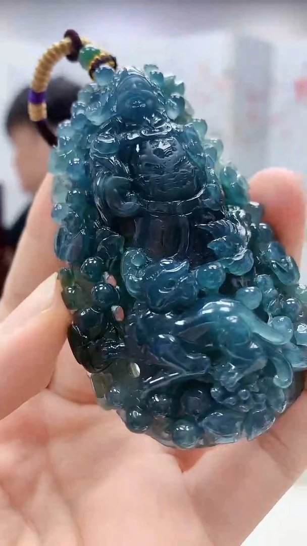 定制翡翠未镶嵌5060bb-毛货挂件181