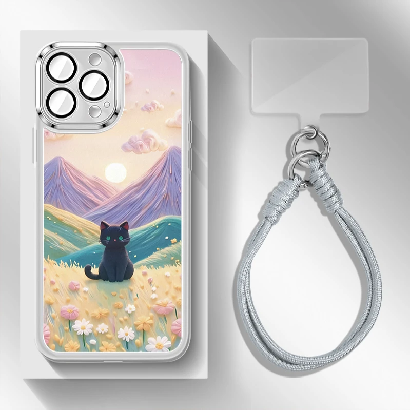 适用于苹果16华为OPPO小米VIVO高颜值小众DP金属镜框手机壳1R0016