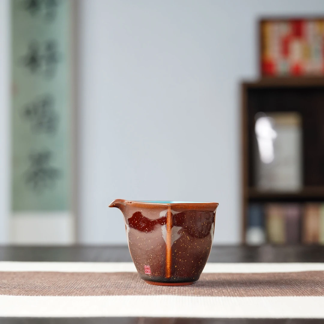 【非遗茶空间】钧御南红-三角海     中式茶杯茶具茶器