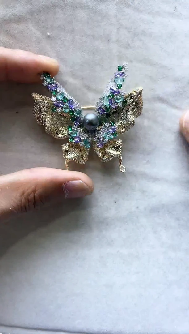 【闪购商品】海水珍珠胸针未镶嵌2