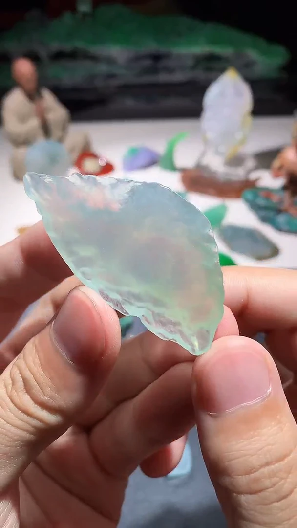 未镶嵌定制翡翠 材料59-30.7-7.4