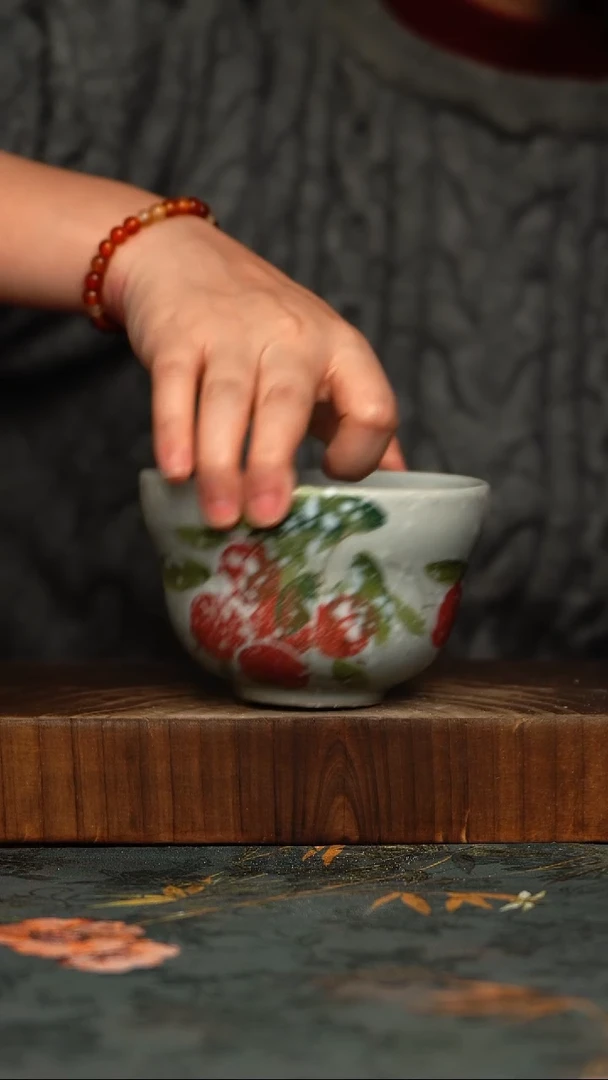 瓷片釉下彩手工手绘同款陶器