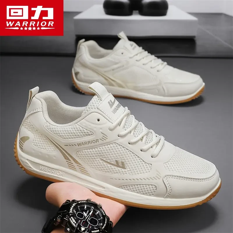 回力阿甘男鞋2025新款夏季网面厚底运动休闲跑步小白百搭工作潮鞋