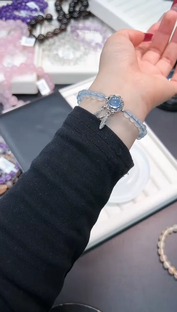 【闪购商品】水晶手串未镶嵌20e多样性发其一/1条默认微瑕