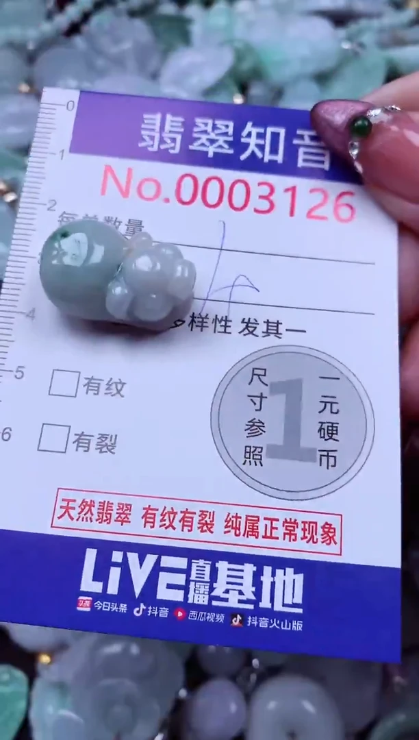 吊坠(不含链)未镶嵌翡翠3126