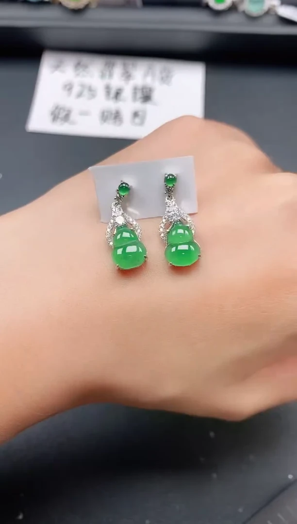 银S925镶嵌戒指翡翠11111111