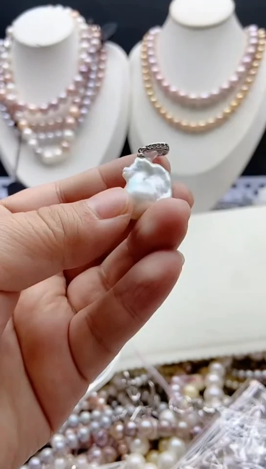 淡水珍珠未镶嵌颈饰1