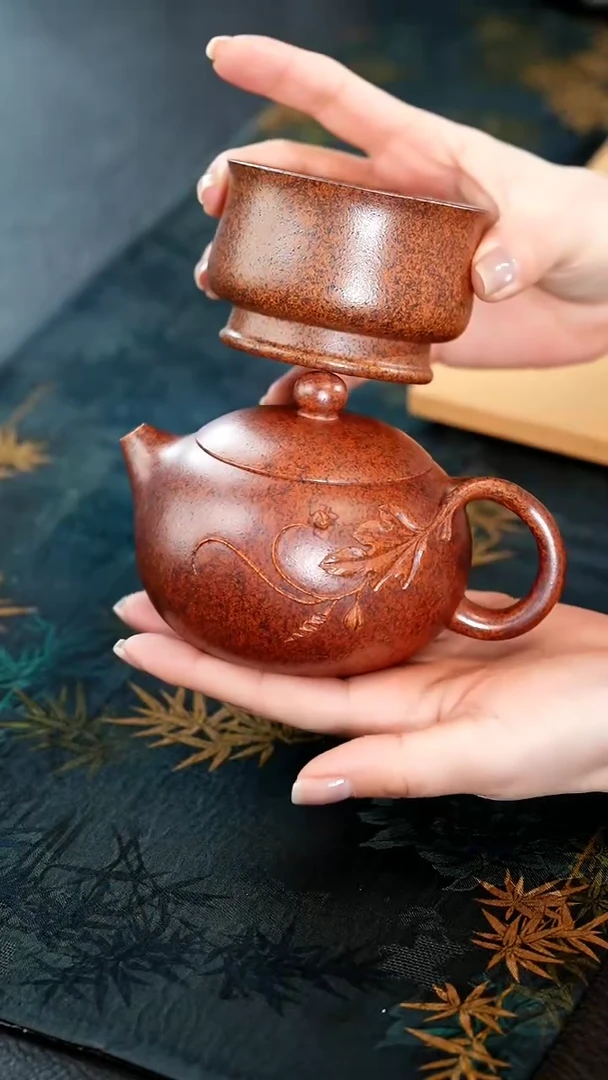 【闪购商品】紫砂茶壶22紫砂壶天星泥西施送杯子
