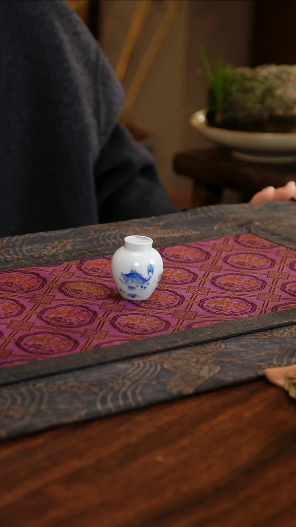 【闪购商品】杯子青花斗彩以和为贵盖置