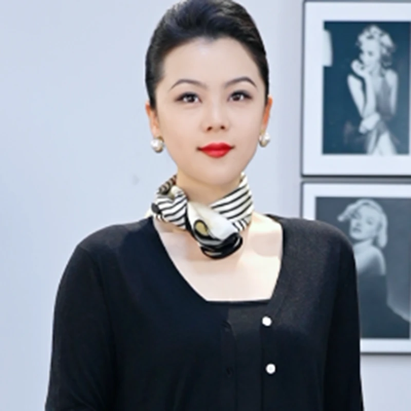 [千境千媛] 条纹丝巾  SJ003