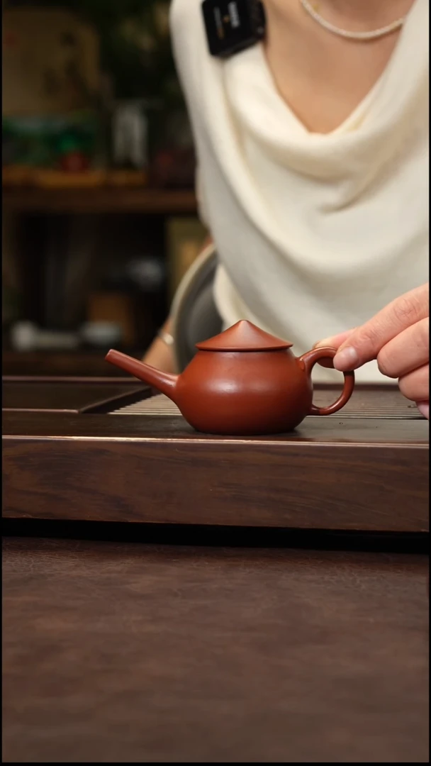 茶壶紫砂黑*白朱泥小渔翁100cc左右