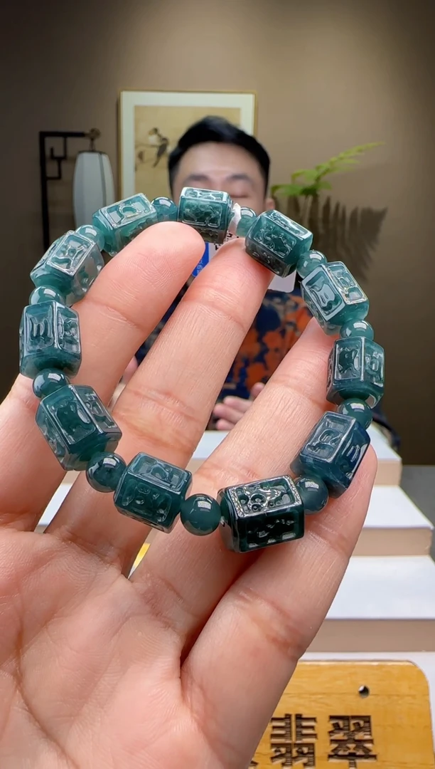 未镶嵌手串翡翠多样性发其一XM@@60B7J13630