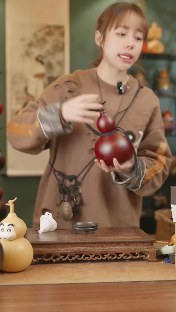 【闪购商品】161号精品天然大漆工艺防渗内胆酒葫芦~