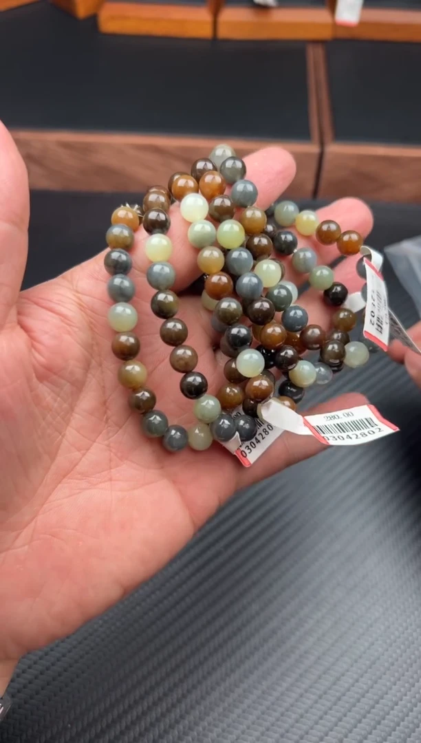 手串未镶嵌和田玉若羌微色差卡8多样性发货拍一发一