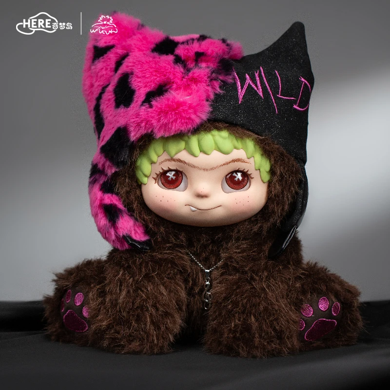 【备用】WAKUKU 豹豹大王毛绒吊卡