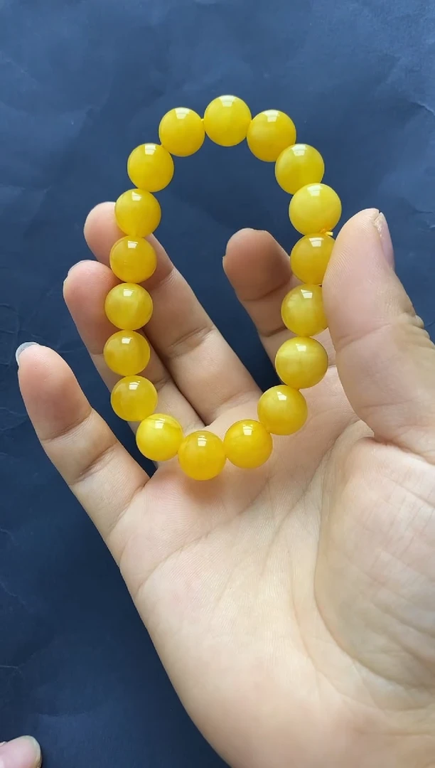 裸石琥珀未镶嵌手串