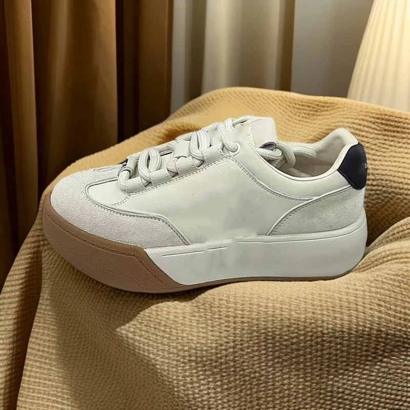 88951厚底小白鞋真皮舒适百搭板鞋