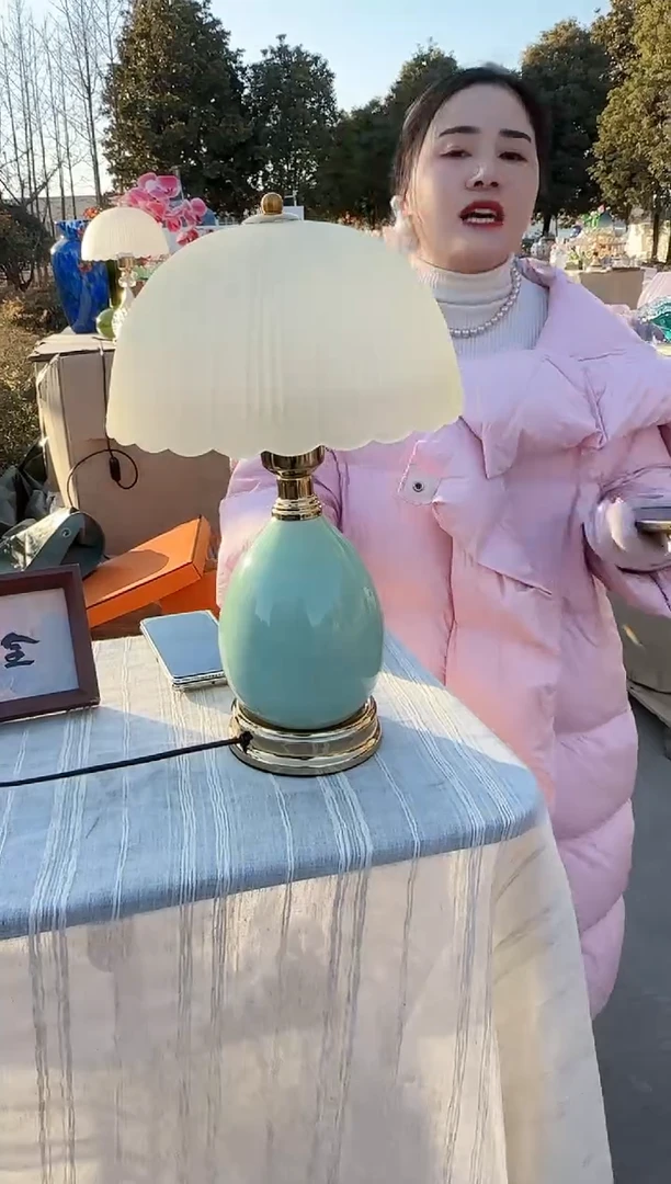 【闪购商品】玻璃JK-陶瓷台灯