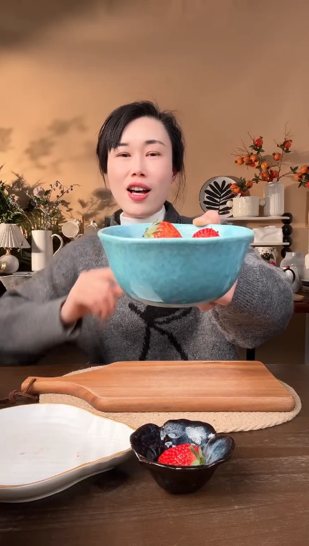 【闪购商品】瓷片6英寸窑变异形碗微瑕