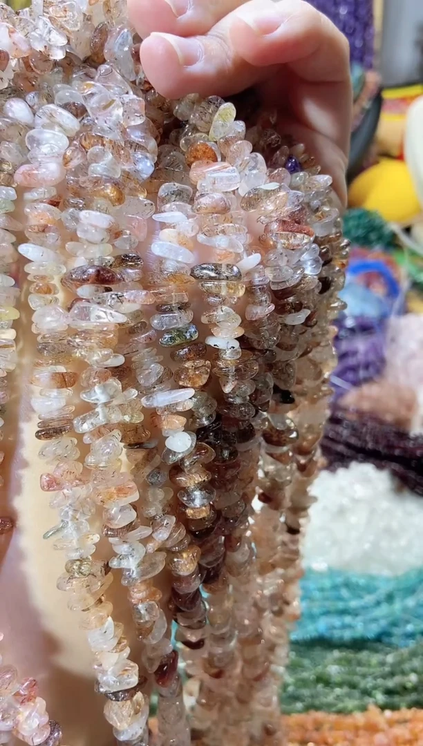 未镶嵌珠宝半成品水晶黑金超七