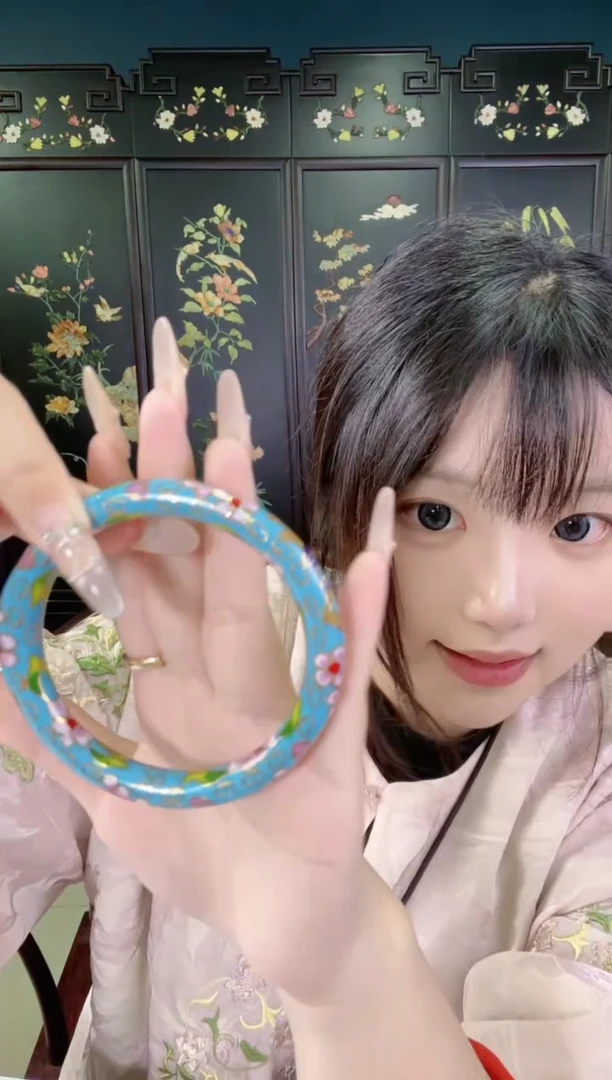 非遗景泰蓝手镯 55-60 天蓝