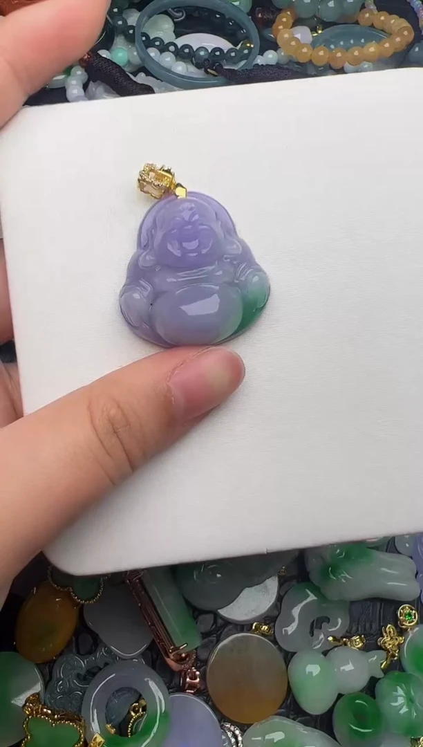 翡翠未镶嵌颈饰天然缅甸翡翠吊坠