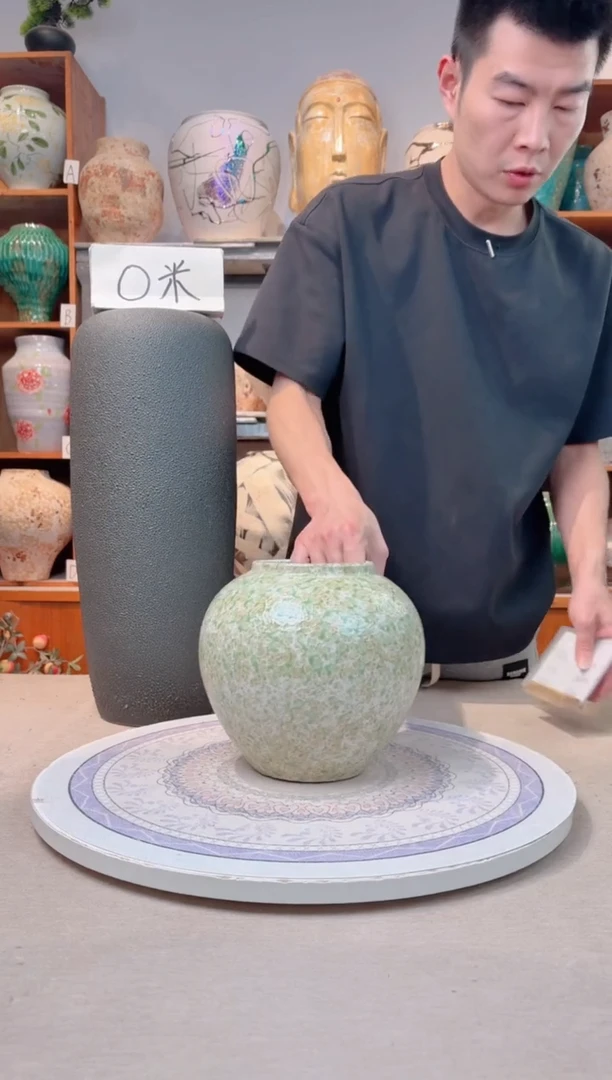 瓶陶瓷花瓶  微瑕 无花  春意盎然 小号