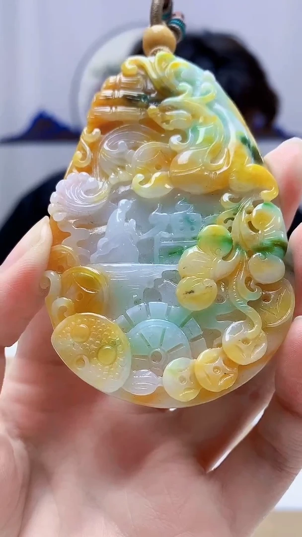 未镶嵌定制翡翠5145zm-毛货挂件97