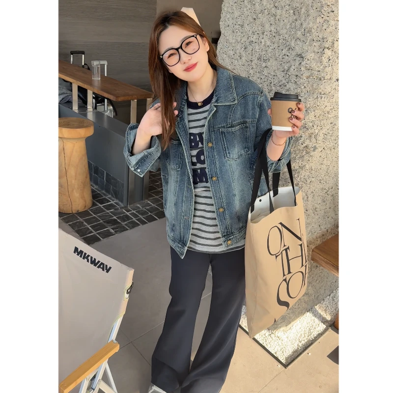 青青·STUDIO〖显瘦卫裤〗春款显瘦微喇阔腿卫裤QS25033