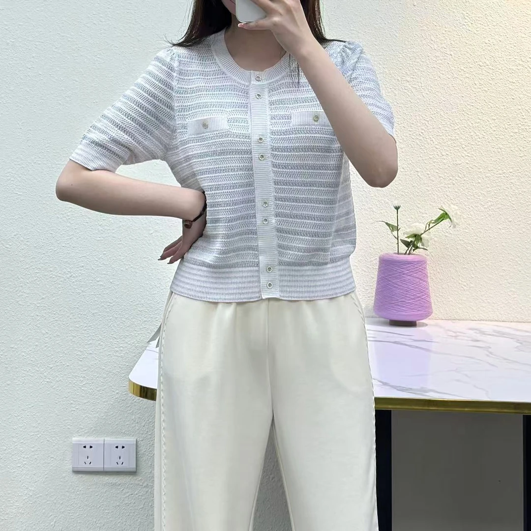 气质百搭小香风女式针织衫25DAK0371