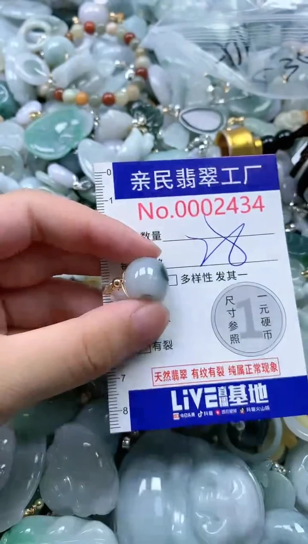 翡翠未镶嵌吊坠(不含链)2434