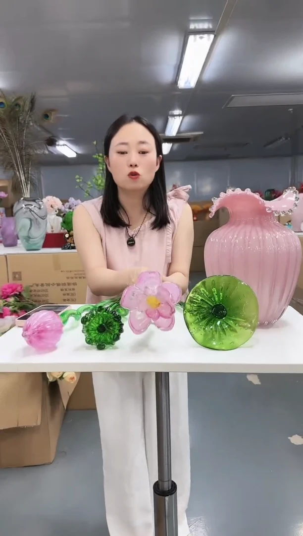 金沃水晶琉璃     荷花4只