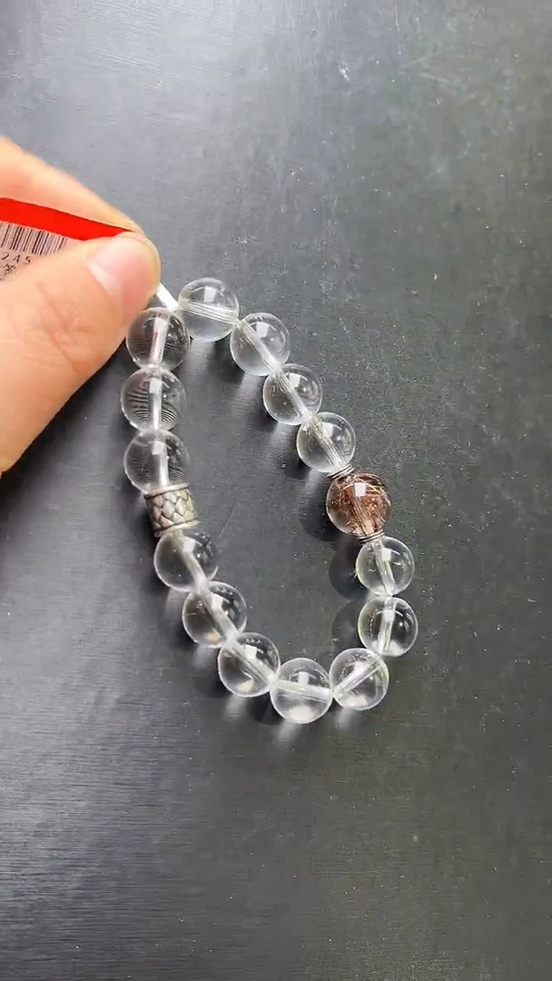 未镶嵌手串水晶白水晶瑞福手串 Z24582