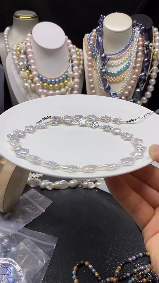 颈饰未镶嵌淡水珍珠多人