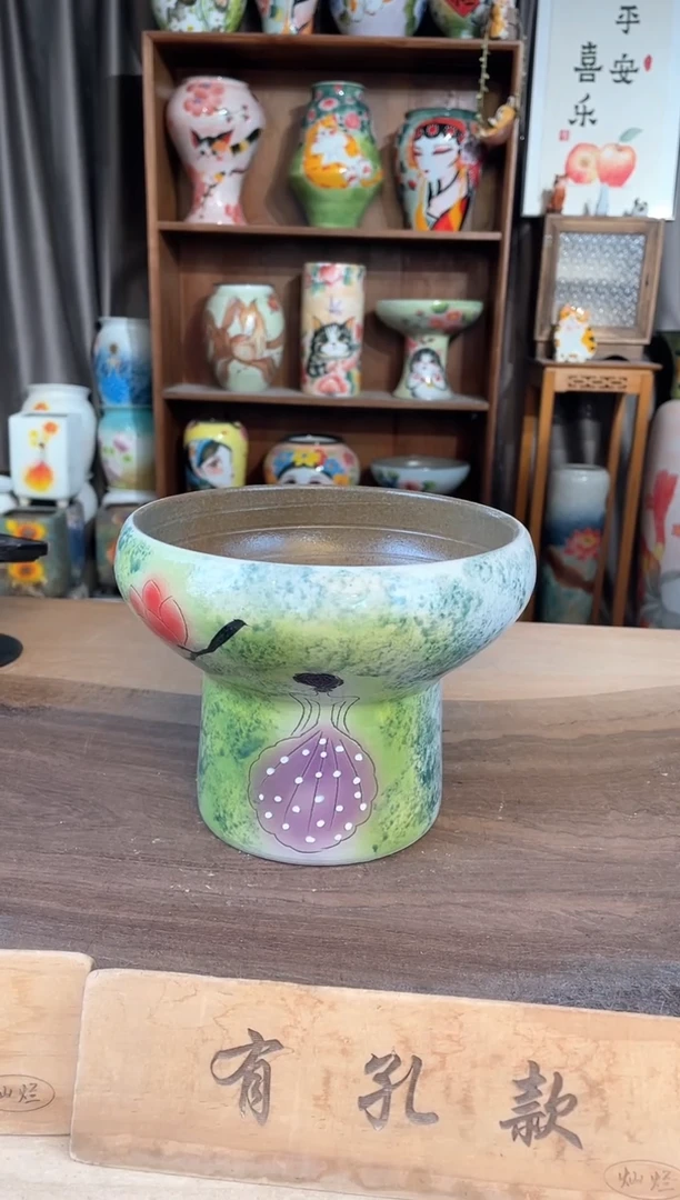 摆件4-219口径17高度14  微瑕一个