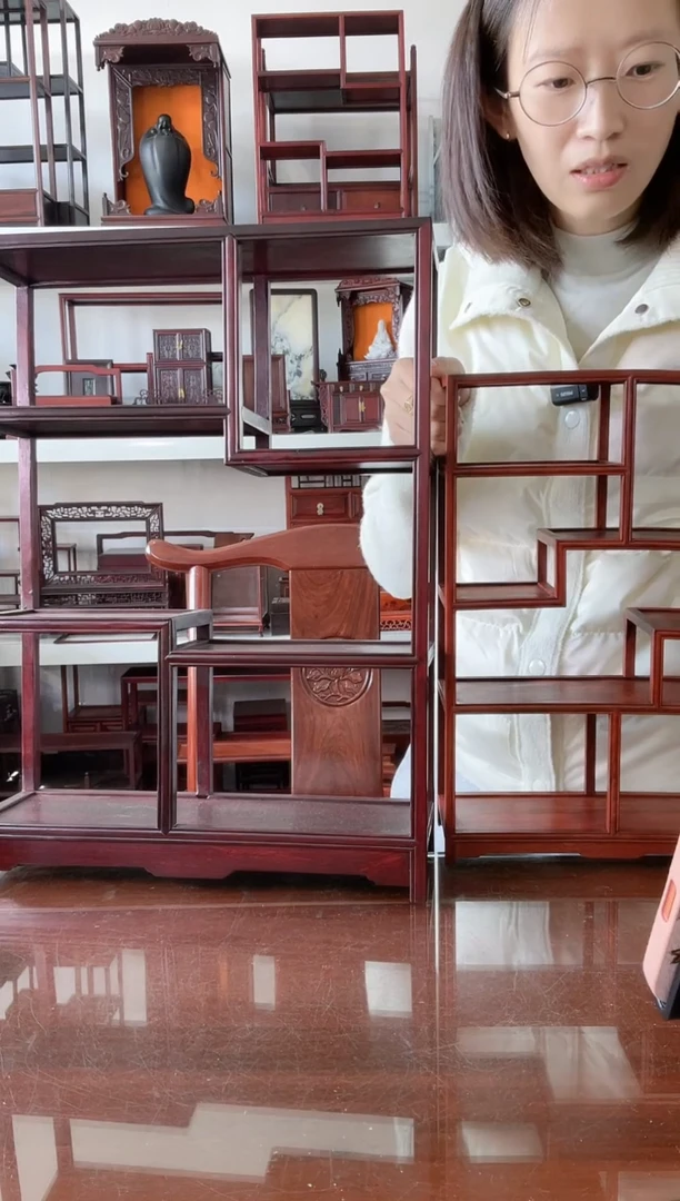 红酸枝木类中****产巴里黄檀多宝架340