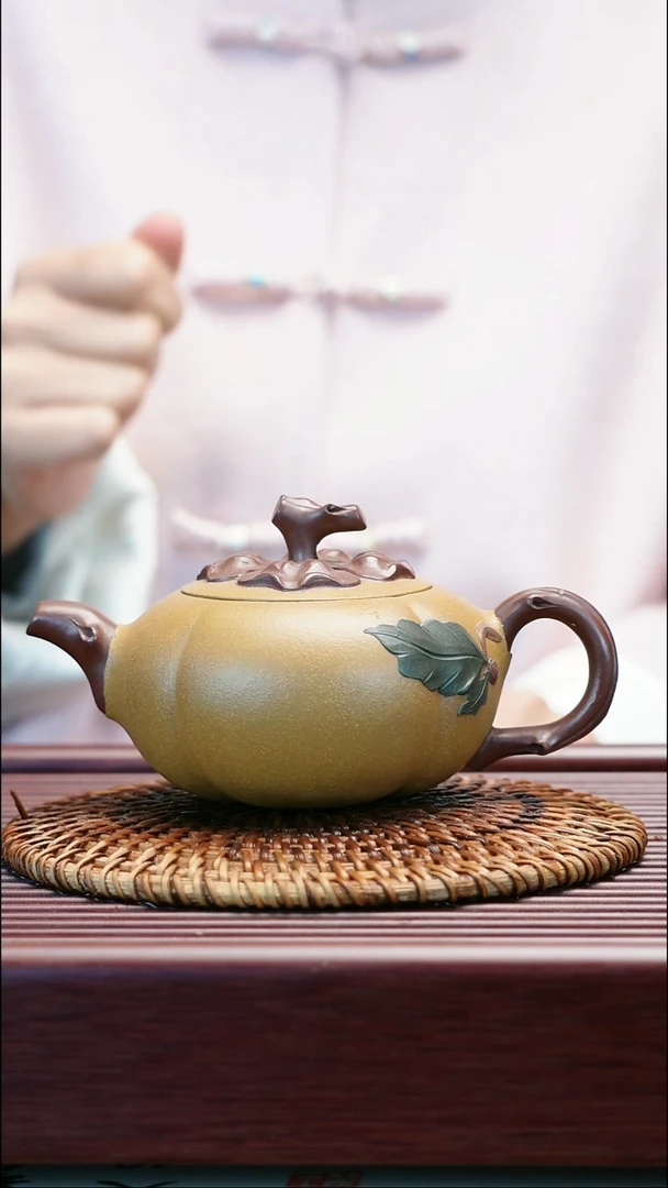 茶壶紫砂原矿段泥  柿柿如意  花器  251cc