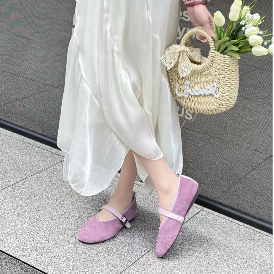 157a6848糖果玛丽珍单鞋舒适百搭软底浅口时尚真皮复古