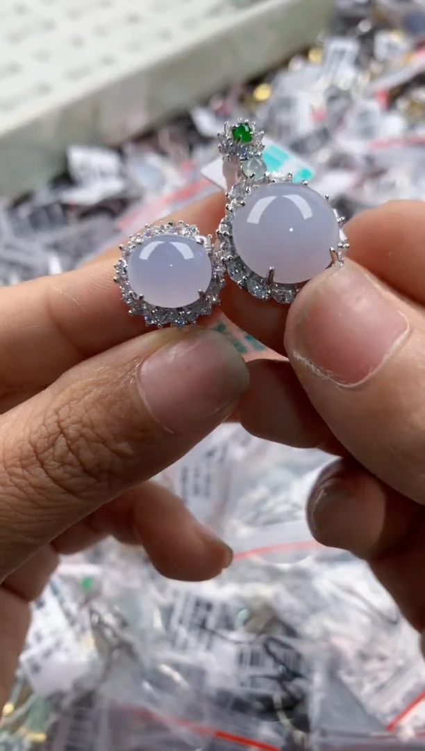 银S925镶嵌戒指翡翠666    3