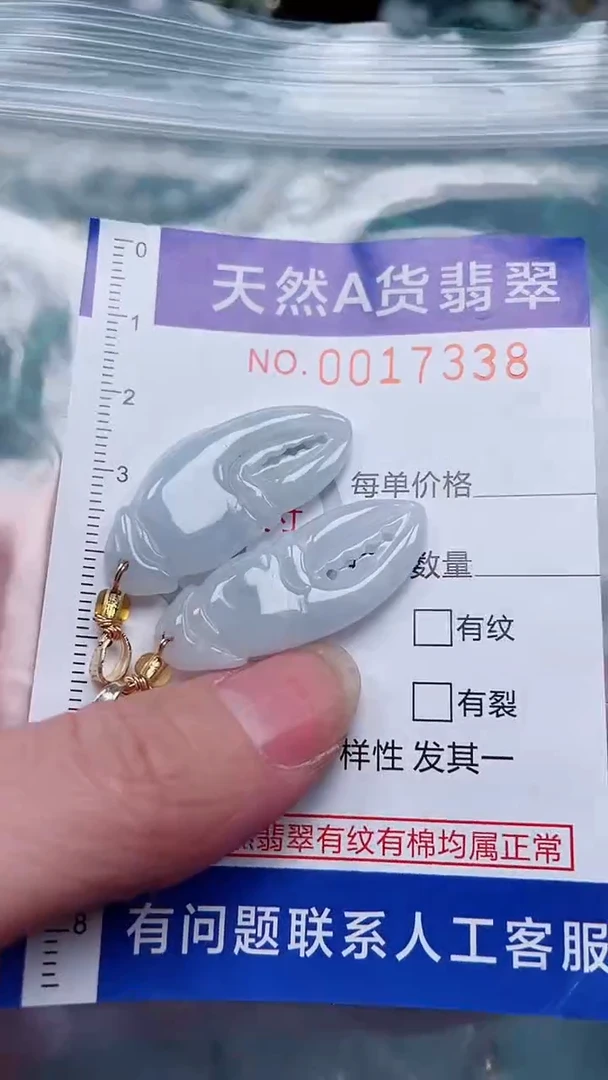 翡翠未镶嵌吊坠(赠链)1