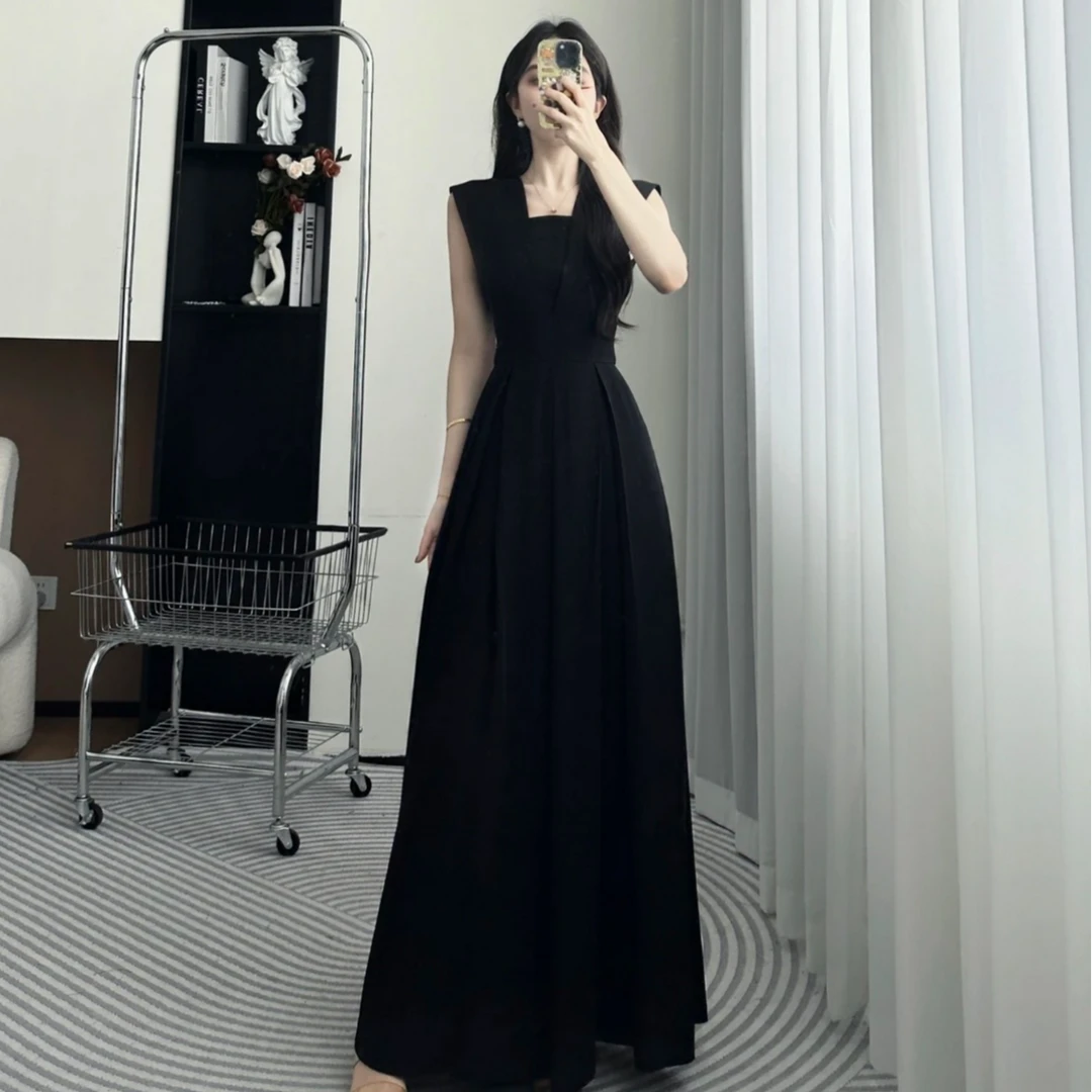 【8795-YR】高级气质时尚法式收腰百搭通勤显瘦连体裤阔腿女神范