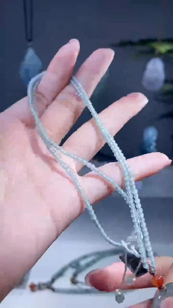 颈饰未镶嵌翡翠珠链